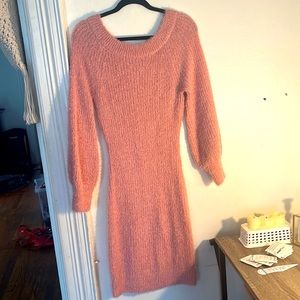 FASHION NOVA Fuzzy Pink Dress